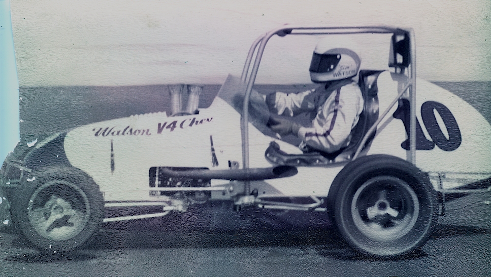Jim Watson Chevy V-4 Midget Race Car #10 of Sun Valley California
